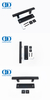 Poignée de porte intérieure en acier inoxydable, maison, bureau, Villa, pièce intérieure, grange coulissante, quincaillerie de porte en bois, Construction Fittings-DDBD134