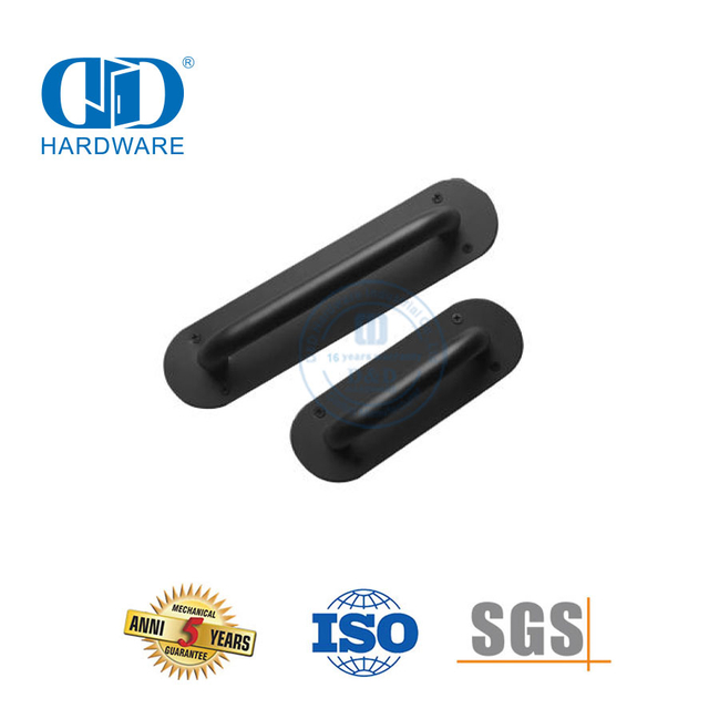 Poignée de meuble de porte de grange coulissante noire en acier inoxydable pour tiroirs d'armoire de placard-DDBD107