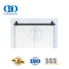 Quincaillerie de porte de grange coulissante en acier inoxydable Quincaillerie de meubles Kit de quincaillerie de porte de grange double de couleur noire pour porte intérieure en bois-DDBD025