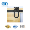 Quincaillerie de porte de grange coulissante à Double porte en acier inoxydable, accessoires de porte intérieure, Garage en acier Hardware-DDBD015