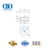Système de pivot de porte en verre de fixation à point unique réglable en acier inoxydable Hardware-DDGP024 de porte coulissante