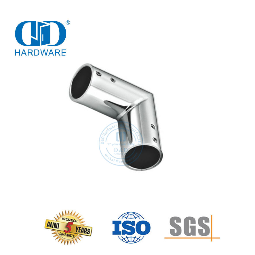 Système de cabine de douche commerciale en acier inoxydable, support de panneau en verre, connecteur à pince, Clip Connector-DDSC035