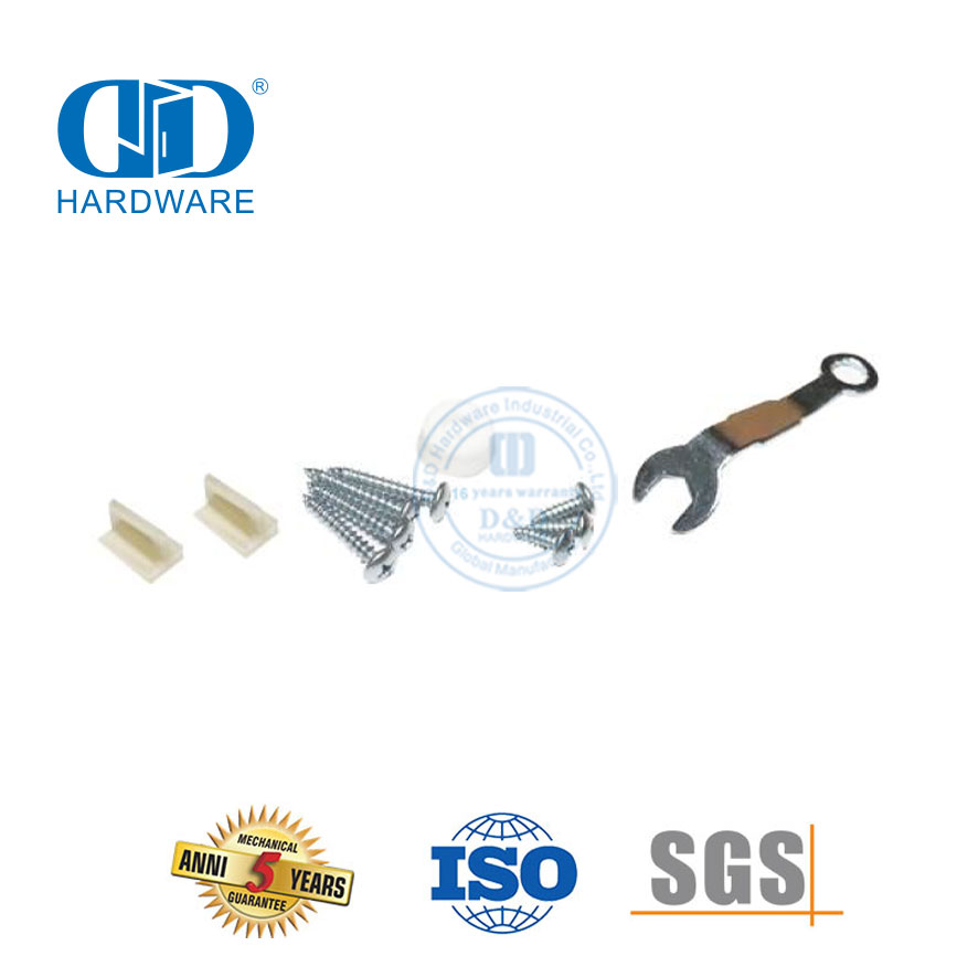 Quincaillerie de porte en bois de grange à rouleaux plats à quatre roues en acier inoxydable, quincaillerie de porte de grange de dérivation, matériel de construction Hardware-DDBD055