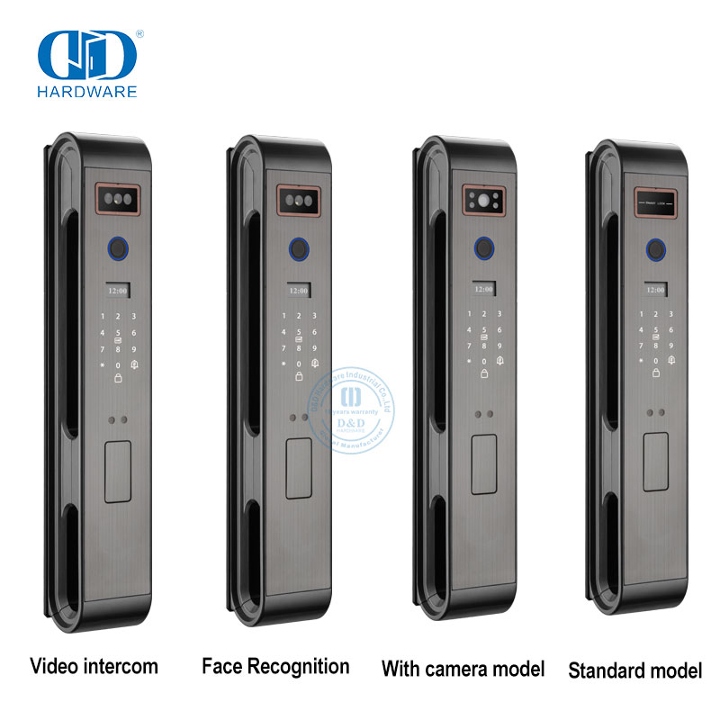 Caméra intelligente de sécurité électronique avancée, serrure de porte intelligente à empreintes digitales, visage numérique, DDEL002