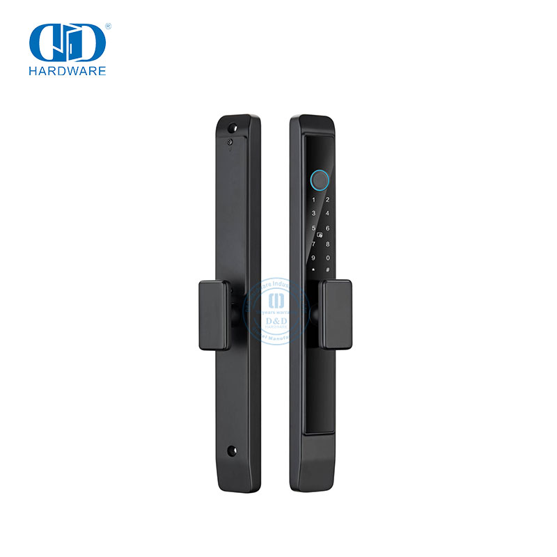 Serrure de porte d'entrée sans clé, clavier numérique intelligent à écran tactile, avec poignée réversible, DDDL010