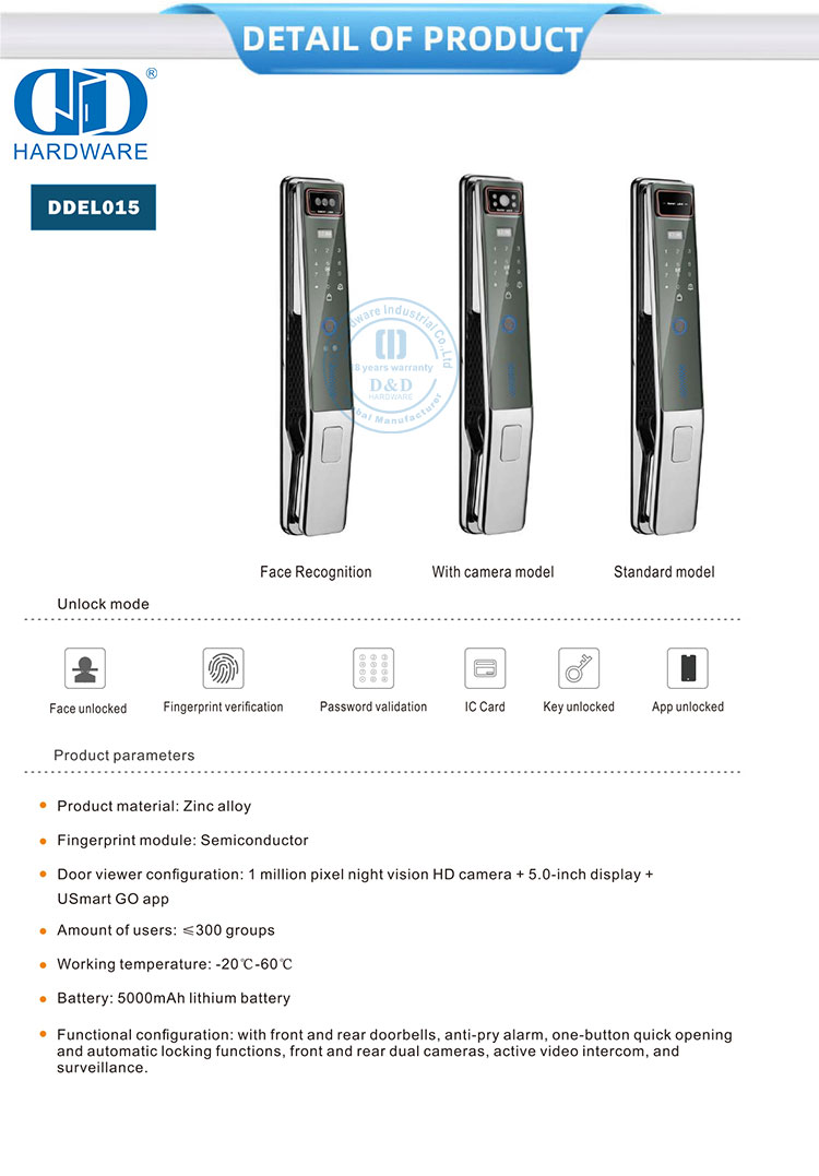 Verrouillage de reconnaissance faciale 3D