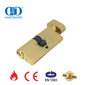 Cylindre de clé de bouton de quincaillerie de porte en bois avec certification EN 1303-DDLC004-70mm-SB