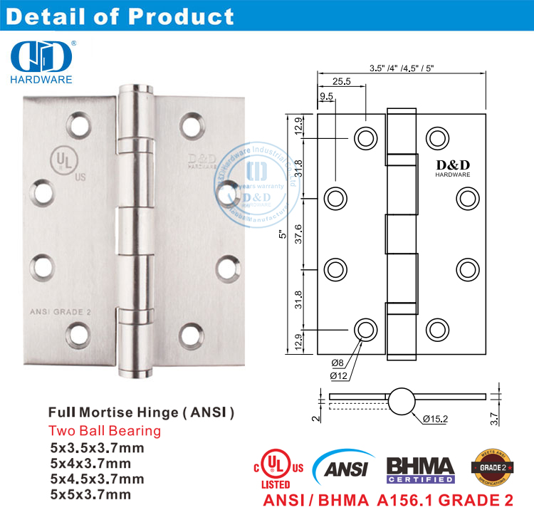 Charni&egrave;re de porte en bois