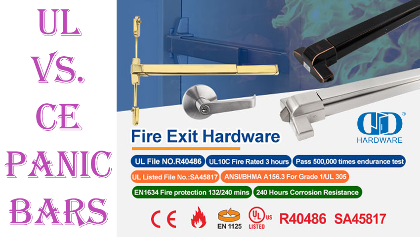 UL contre. Barres anti-panique CE : quelle norme répond aux besoins de sécurité de votre bâtiment ?