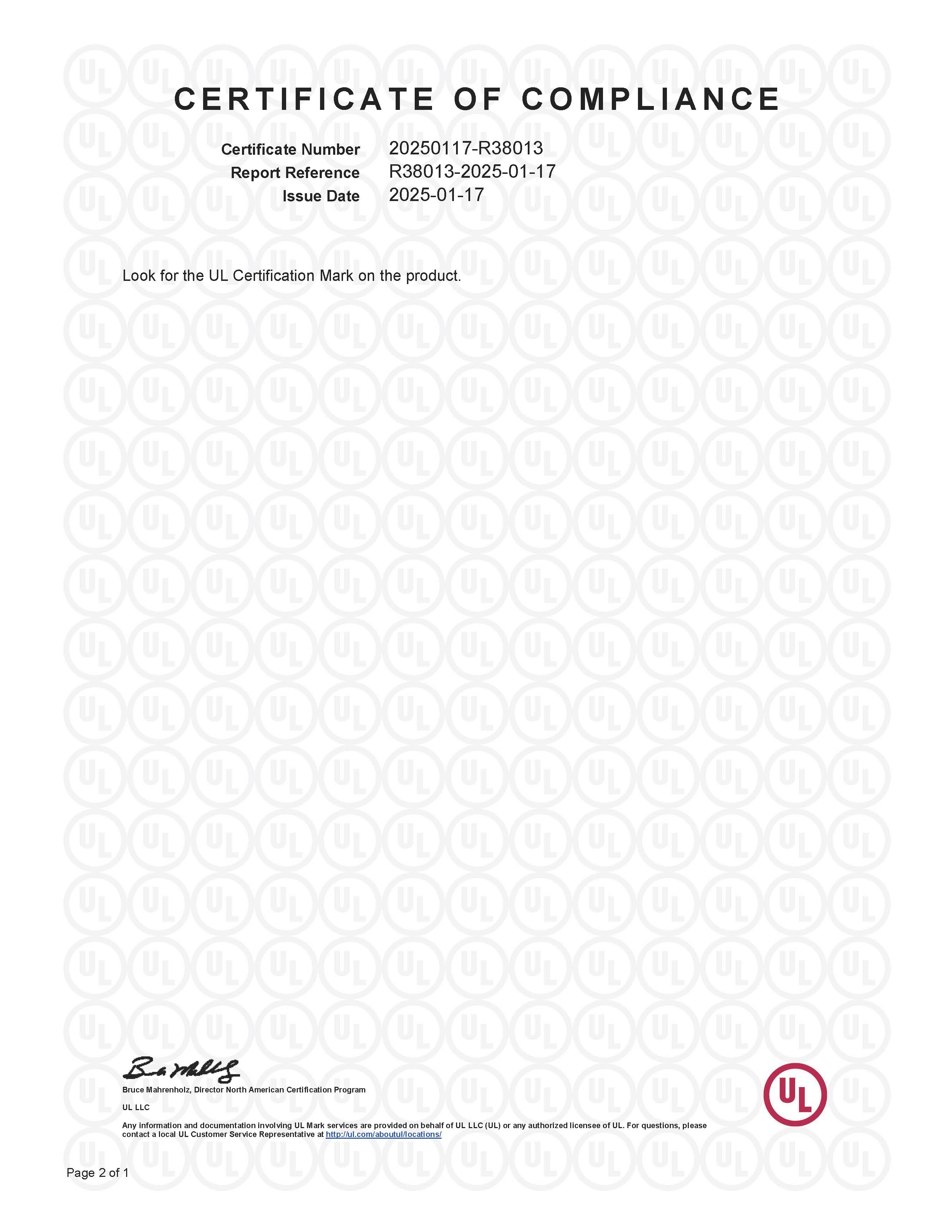 Charni&egrave;re de porte UL 