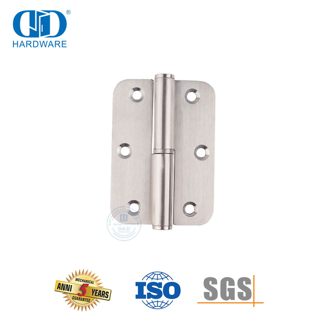 Charnière de porte relevable à coin rond en acier inoxydable-DDSS020